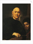 Self Portrait in the Act of Painting, 1732 by Giuseppe Ghislandi