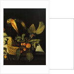 Still life with flowers and fruit by Michelangelo Merisi da Caravaggio