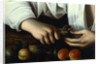 Boy Peeling Fruit, detail, 1591 by Michelangelo Merisi da Caravaggio