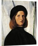 Portrait of young man with lamp, 1508 by Lorenzo Lotto