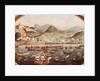 Procession of boats on the water in front of Lazares Hospital, Rio de Janeiro, 1787 by Leandro Joaquim