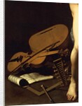Representation of musical instruments by Michelangelo Merisi da Caravaggio