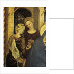 Adoration of the Magi detail of servants, 1423 by Gentile da Fabriano