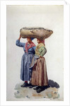 Two women dock workers at Genoa port, c.1890 by L. Allavena