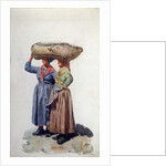 Two women dock workers at Genoa port, c.1890 by L. Allavena