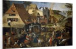 Netherlandish Proverbs, c.1559 by Pieter the Younger Brueghel