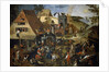 Netherlandish Proverbs, c.1559 by Pieter the Younger Brueghel