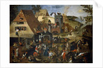 Netherlandish Proverbs, c.1559 by Pieter the Younger Brueghel