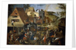 Netherlandish Proverbs, c.1559 by Pieter the Younger Brueghel