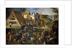 Netherlandish Proverbs, c.1559 by Pieter the Younger Brueghel