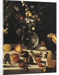 Still life with flowers and fruit, by Master of the Hartford Still Life, c.1600-10 by Michelangelo Merisi da Caravaggio
