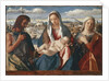 Madonna and Child with St John the Baptist and a Saint, 1500-1504 by Giovanni Bellini