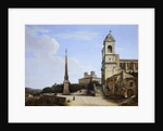 Trinita' dei Monti and the French Academy, Rome by Giambattista Bassi