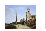 Trinita' dei Monti and the French Academy, Rome by Giambattista Bassi