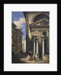 The Ambrosiana in Milan Going Towards Piazza San Sepolcro, 1853 by Amanzia Guérillot