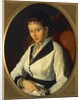 Portrait of Young Woman 1840-1869 by Pompeo Molmenti