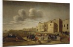 Panoramic view of Jeronimos Monastery and Belem Square, Lisbon, 1650 by Filipe Lobo
