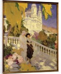 The Walk on the Terrace of the Casino of Montecarlo by Rene Lelong