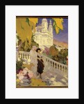 The Walk on the Terrace of the Casino of Montecarlo by Rene Lelong