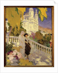 The Walk on the Terrace of the Casino of Montecarlo by Rene Lelong