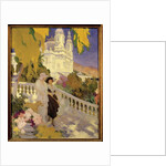 The Walk on the Terrace of the Casino of Montecarlo by Rene Lelong