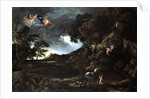 Landscape with the Union of Dido and Aeneas, c.1664-48 by Gaspard Poussin & Maratta or Maratti Carlo Dughet