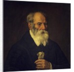 Old man with glove by Marcantonio Bassetti