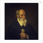 Old man with glove by Marcantonio Bassetti