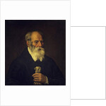 Old man with glove by Marcantonio Bassetti