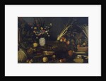 Still life of flowers and plants by Michelangelo Merisi da Caravaggio