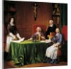 Signing Articles of Issy conference held in 1697 between Jacques Benigne Bossuet, Louis-Antoine Noailles Francois Fenelon, 1697 by French School