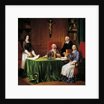 Signing Articles of Issy conference held in 1697 between Jacques Benigne Bossuet, Louis-Antoine Noailles Francois Fenelon, 1697 by French School