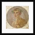 Portrait of a young man holding a papyrus scroll, 55-79 AD by Roman