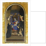 Our Lady of the Rosary with St Dominic and St Catherine, Chapel of St Catherine, Basilica of St Sabine, Rome, Italy, 17th century by Il (1609-85) Sassoferrato