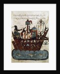 Abu Zayd and Al-Harith sailing from Basra to Oman by Yahya ibn Mahmud Al-Wasiti