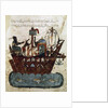 Abu Zayd and Al-Harith sailing from Basra to Oman by Yahya ibn Mahmud Al-Wasiti