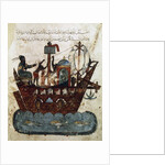Abu Zayd and Al-Harith sailing from Basra to Oman by Yahya ibn Mahmud Al-Wasiti