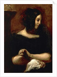 Portrait of George Sand, 1838 by Ferdinand Victor Eugene Delacroix