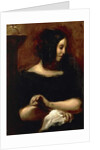 Portrait of George Sand, 1838 by Ferdinand Victor Eugene Delacroix