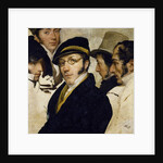 Self-portrait with friends Migliara, Palagi, Grossi, Molteni, c.1825 by Francesco Hayez