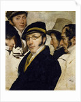 Self-portrait with friends Migliara, Palagi, Grossi, Molteni, c.1825 by Francesco Hayez