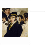 Self-portrait with friends Migliara, Palagi, Grossi, Molteni, c.1825 by Francesco Hayez