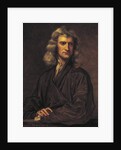 Portrait of Isaac Newton, after the original by Sir Godfrey Kneller of 1689, 1863 by Thomas Barlow