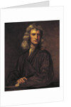 Portrait of Isaac Newton, after the original by Sir Godfrey Kneller of 1689, 1863 by Thomas Barlow