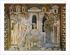 Emperor Constantine, having been cured of leprosy by Italian School