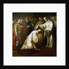 St Bernard of Clairvaux covering a man with robes. by Bento Coelho da Silveira