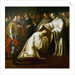 St Bernard of Clairvaux covering a man with robes. by Bento Coelho da Silveira