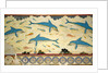 The Dolphin Fresco in the Queen's Bathroom, Knossos, Crete 1550-1450 BC by Minoan Minoan