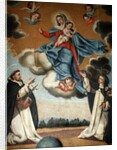 Our Lady of the Rosary with St. Dominic and St. Catherine of Siena by Spanish School