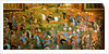 Battle of Taher-Abad or Battle of Merv with victory of Shah Ismail I over Muhammad Shaybani Khan, Reception Hall, Chehel Sotun, 1647 by Persian School